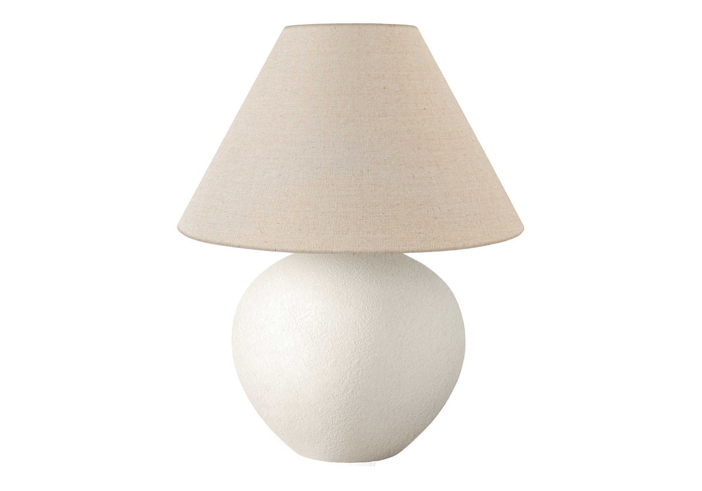 Lighting, 16"h, Table Lamp, Cream Shade, Cream Ceramic, Contemporary