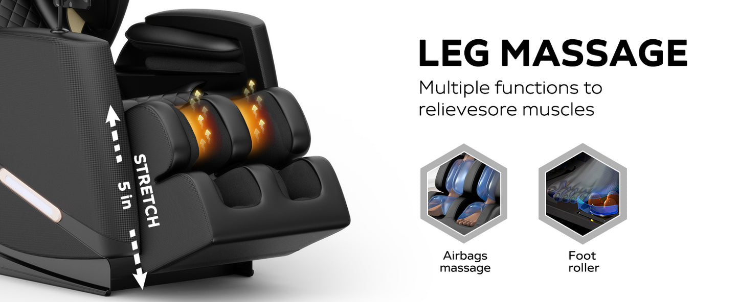 Massage Chair Recliner with Zero Gravity with Full Body Air Pressure