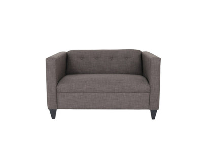 Loveseat Sofa for Living Room, Modern Décor Love Seat Mini Small Couches for Small Spaces and Bedroom with Solid Wood Frame (Marlow Asphalt, Polyester Nylon)