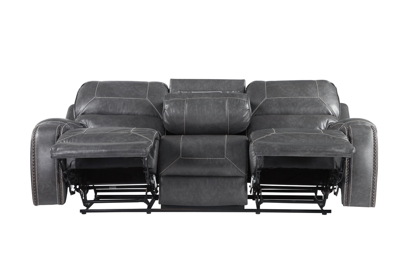 Keily - Manual Reclining Sofa - Gray