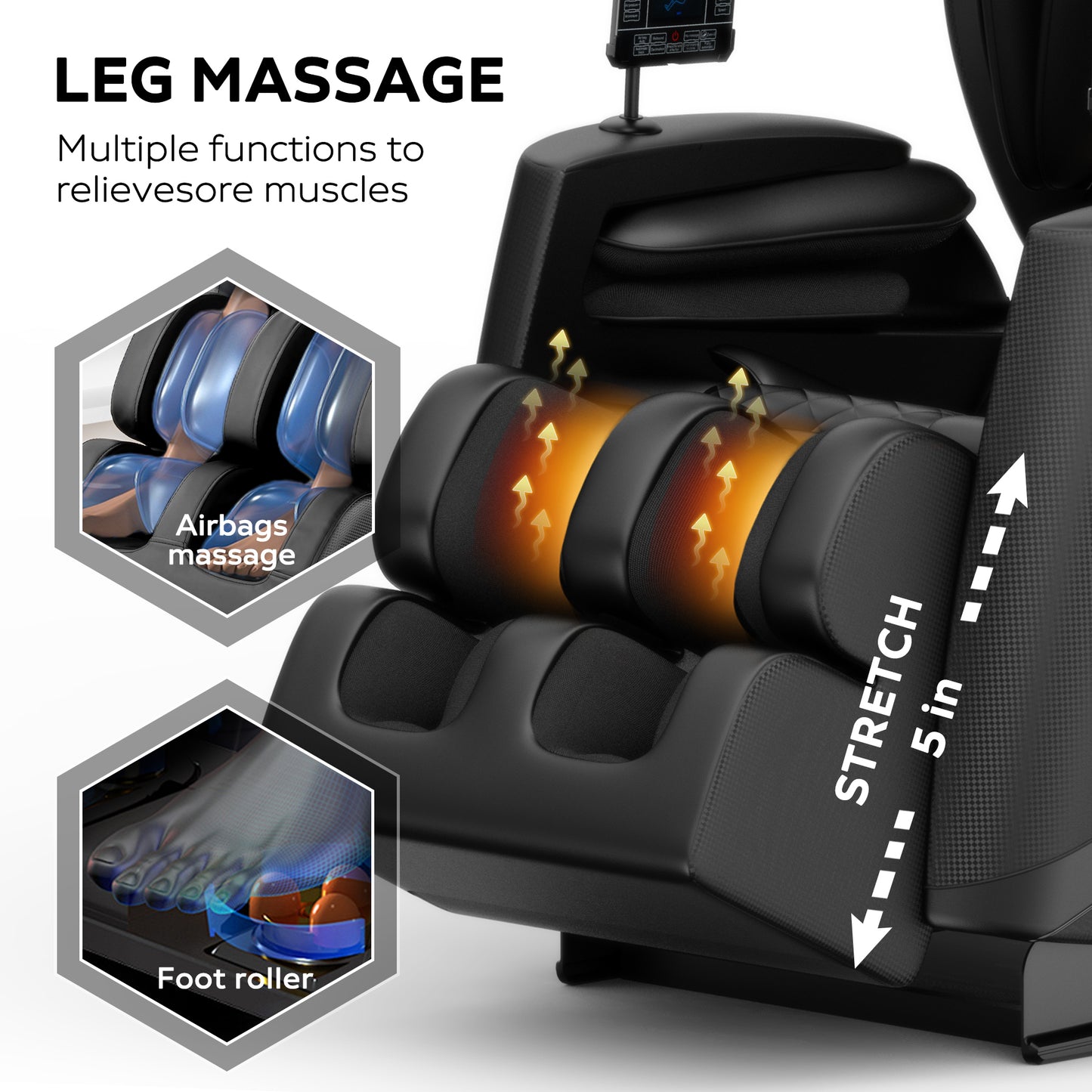 Massage Chair Recliner with Zero Gravity with Full Body Air Pressure