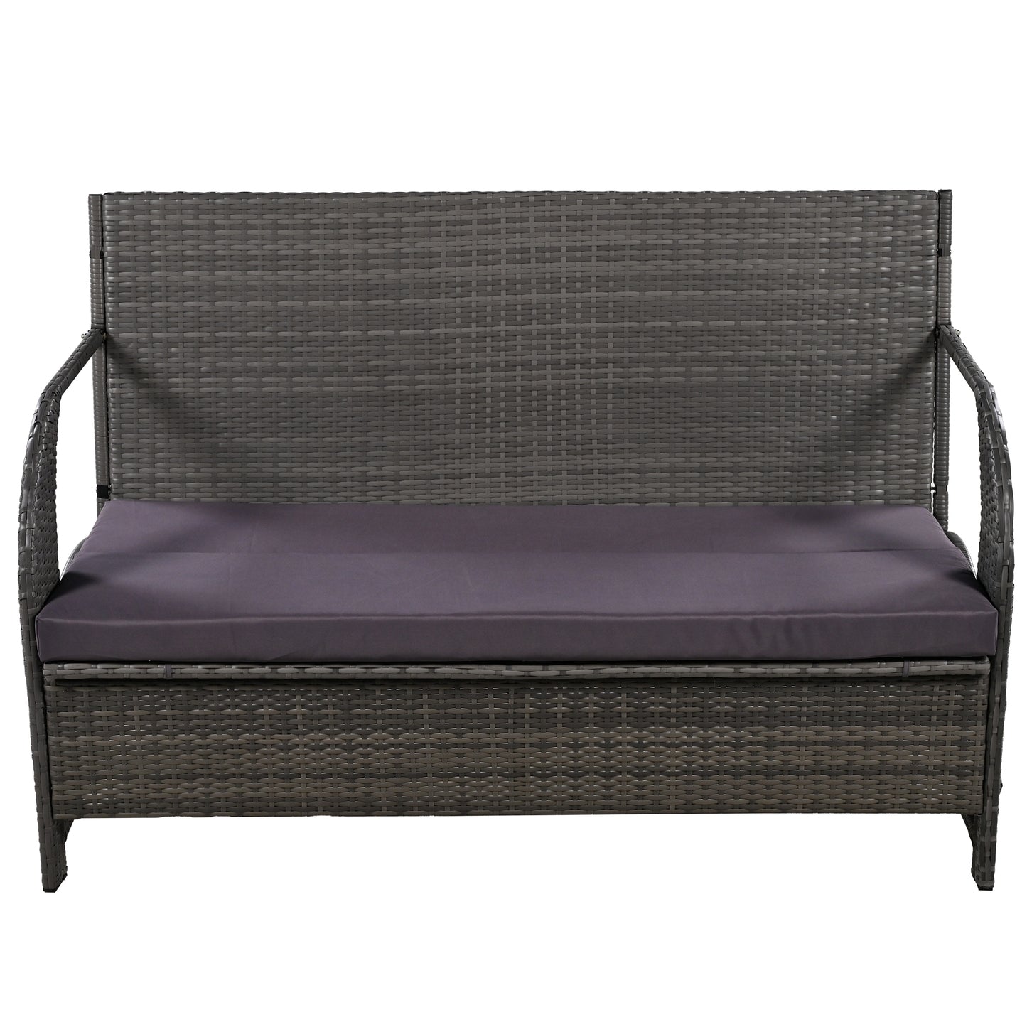 U_STYLE Versatile outdoor loveseat that converts to four seats and a table, suitable for gardens and lawns