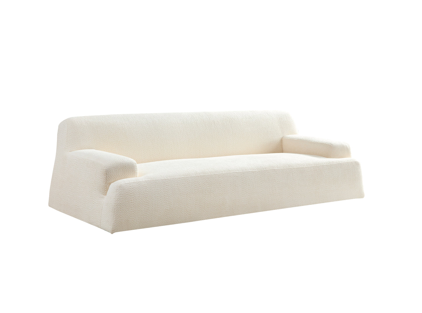 WKS9 White  sofa  , durable fabric, solid wood frame, high density sponge filler