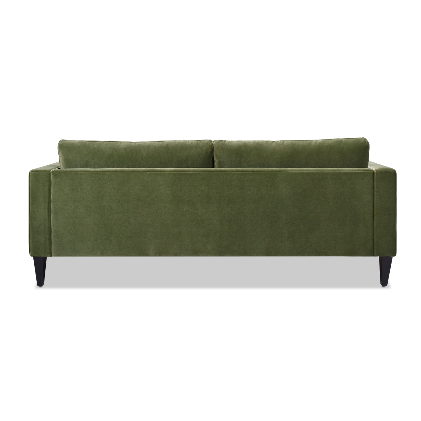 Nicholi 84" Mid-Century Modern Sofa, Olive Green Performance Velvet