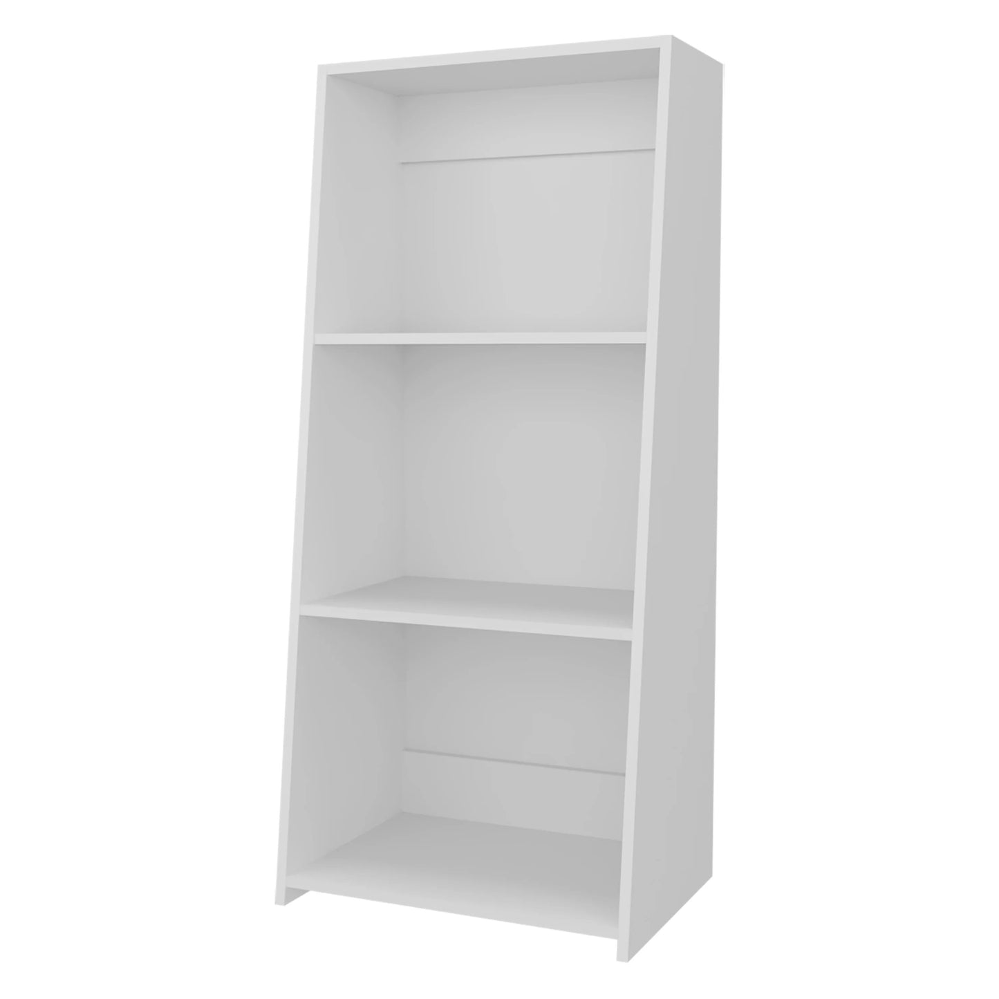 White Bookcase with Three Shelf