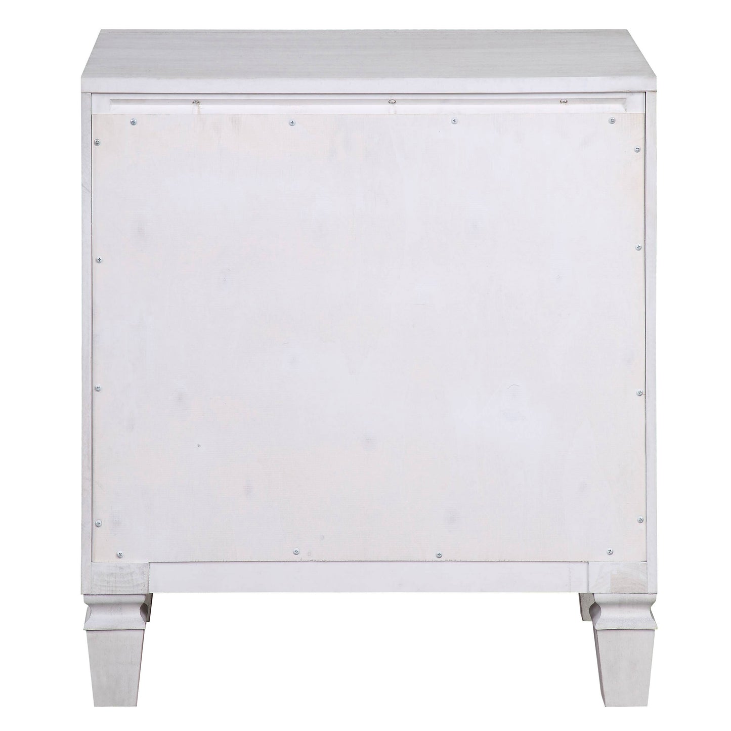 Rustic Grey and Weathered White 2-drawer Nightstand