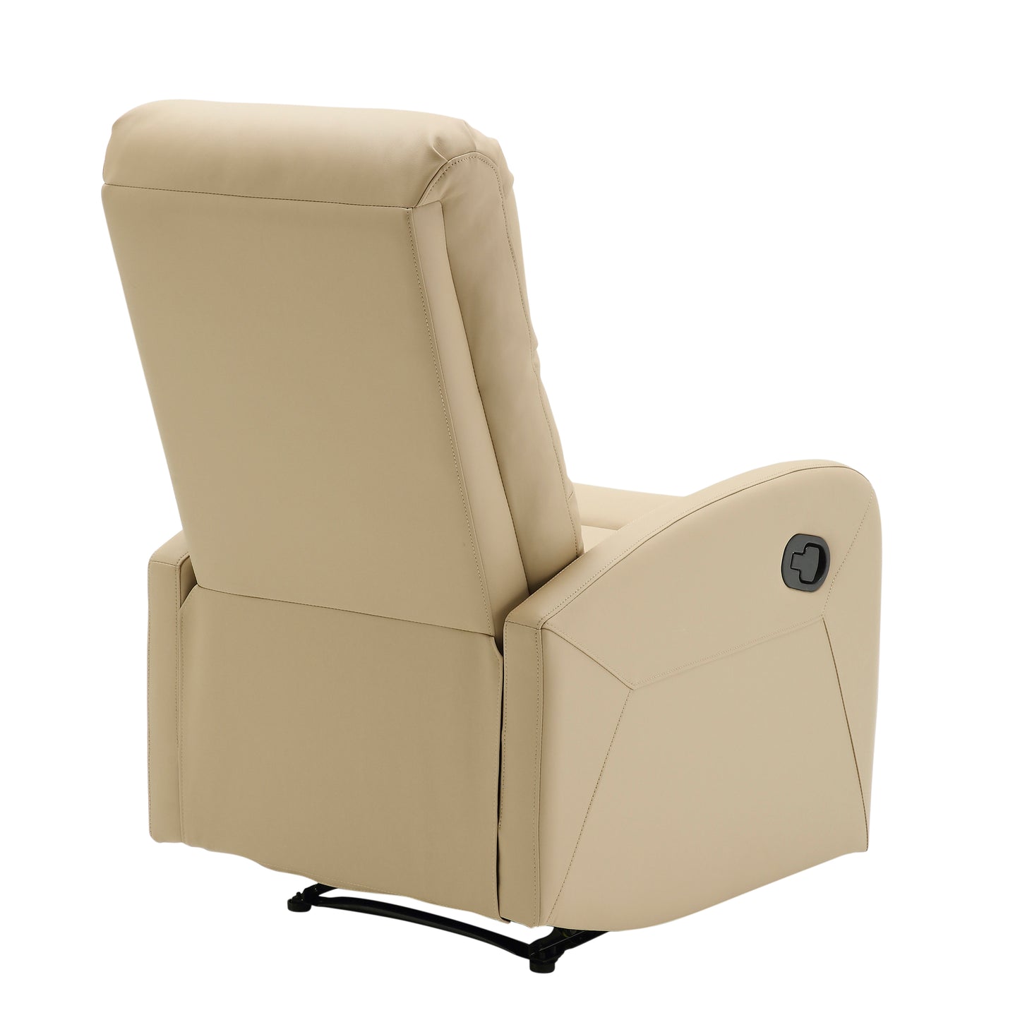 Dormi Contemporary Recliner Chair in Beige Faux Leather by LumiSource