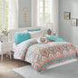 Twin Boho Comforter Set with Bed Sheets