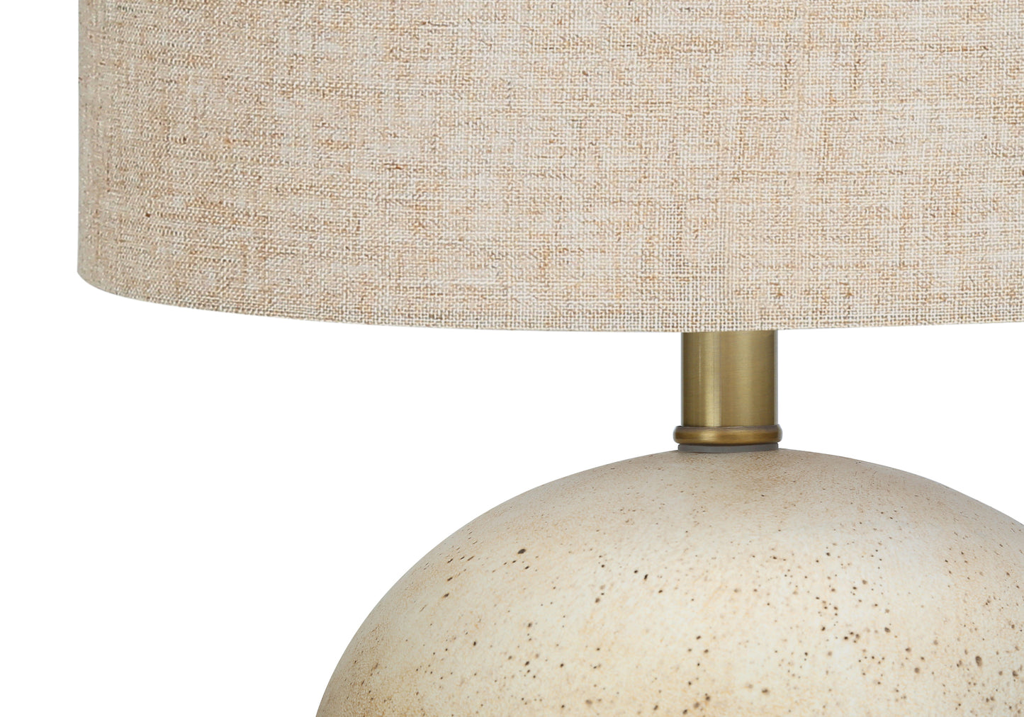 Lighting, 20"h, Table Lamp, Beige Concrete, Beige Shade, Contemporary