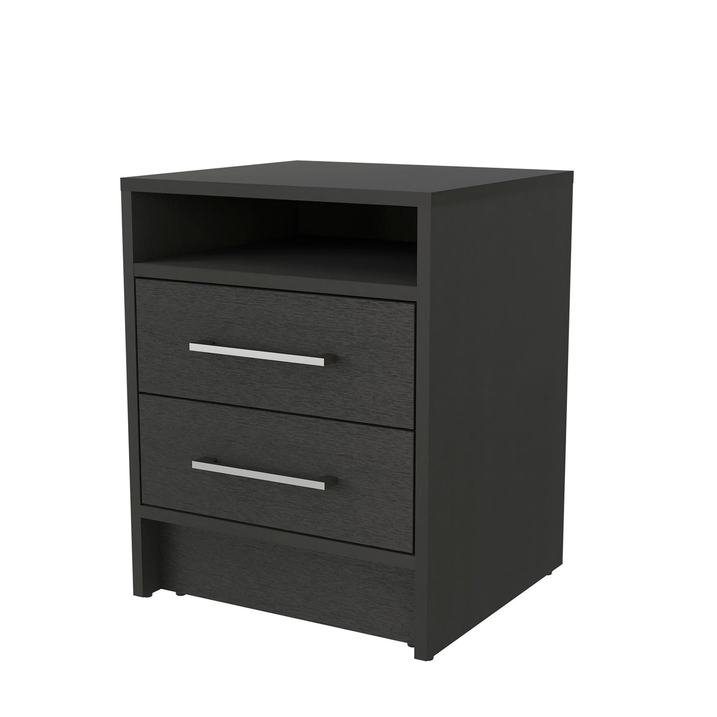 Philadelphia Nightstand, Two Drawers, Concealed Shelf
