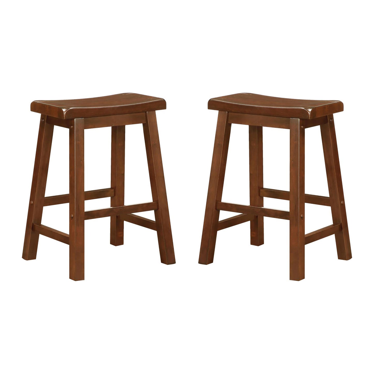 Chestnut Counter Height Stools (Set of 2)