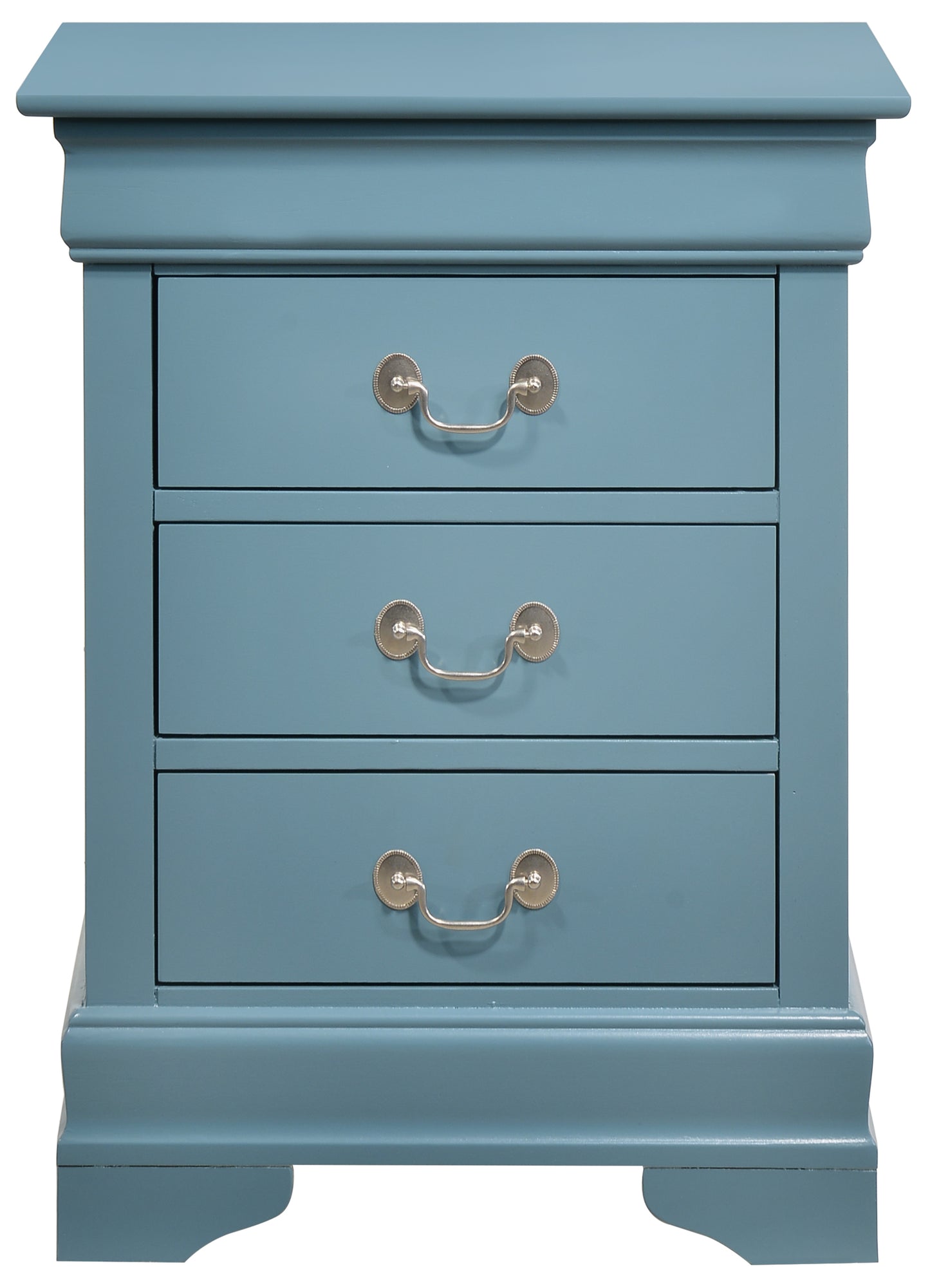 Traditional Teal Bedroom Nightstand
