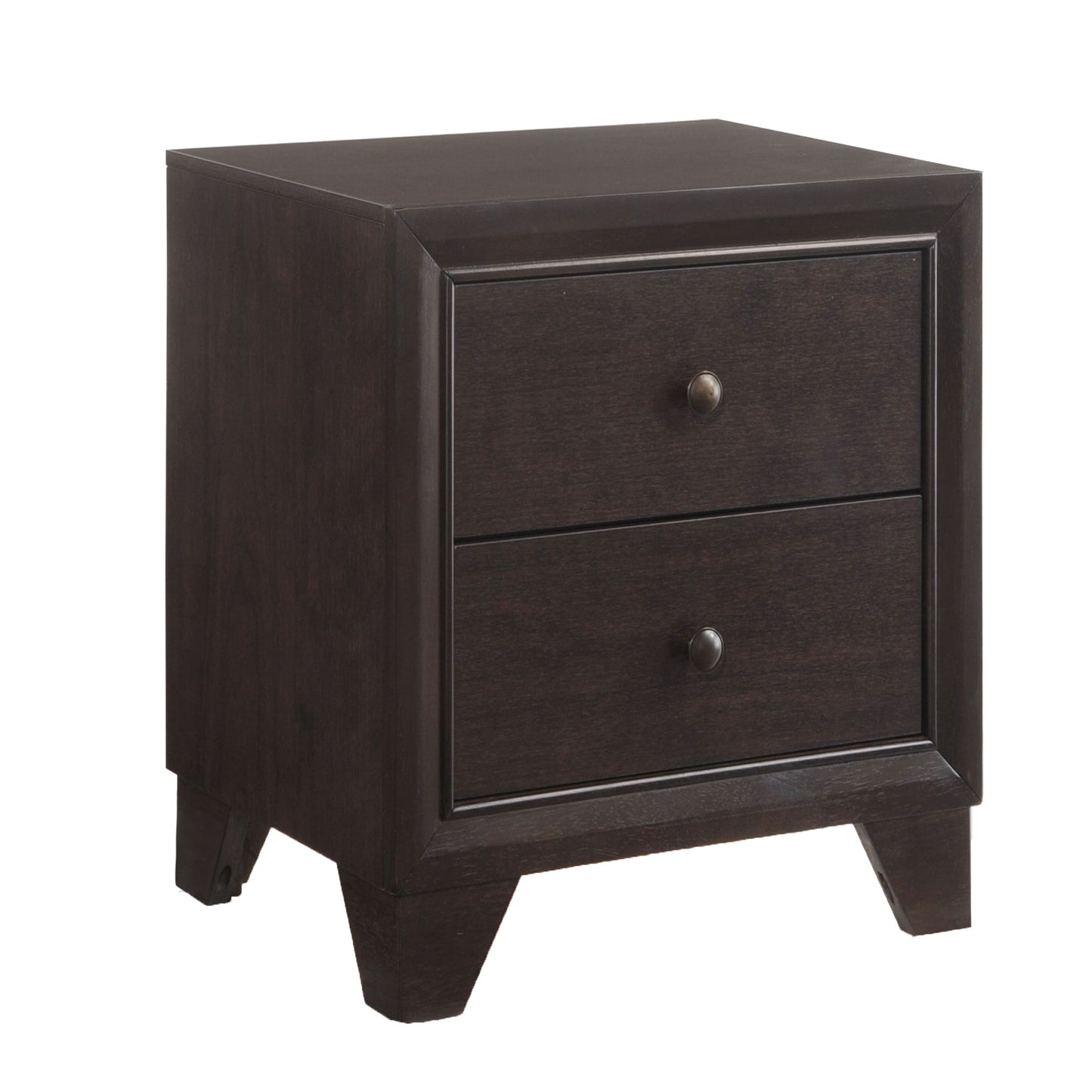 Espresso 2-drawer Nightstand
