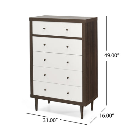 NORDIC 5-DRAWER CHEST