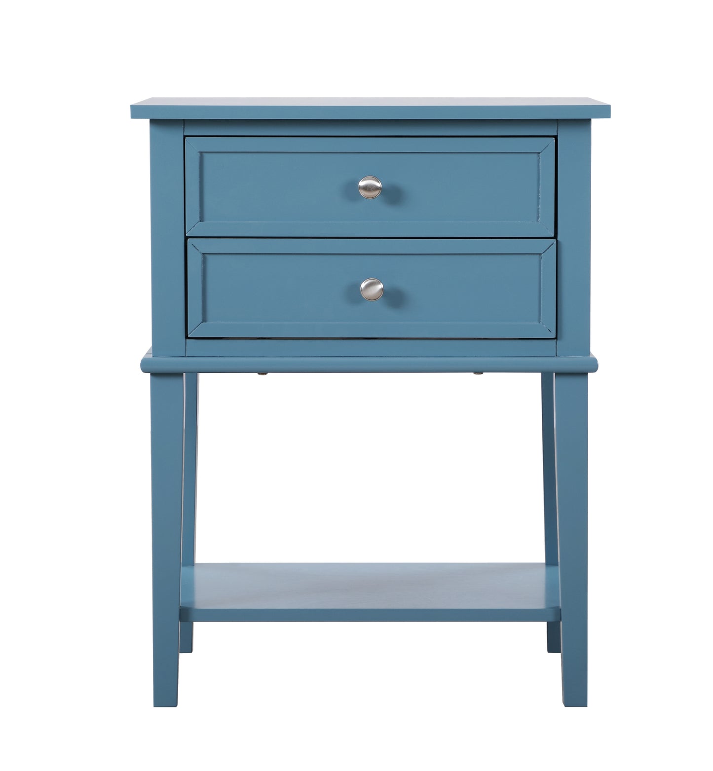 Chic Teal Contemporary Nightstand