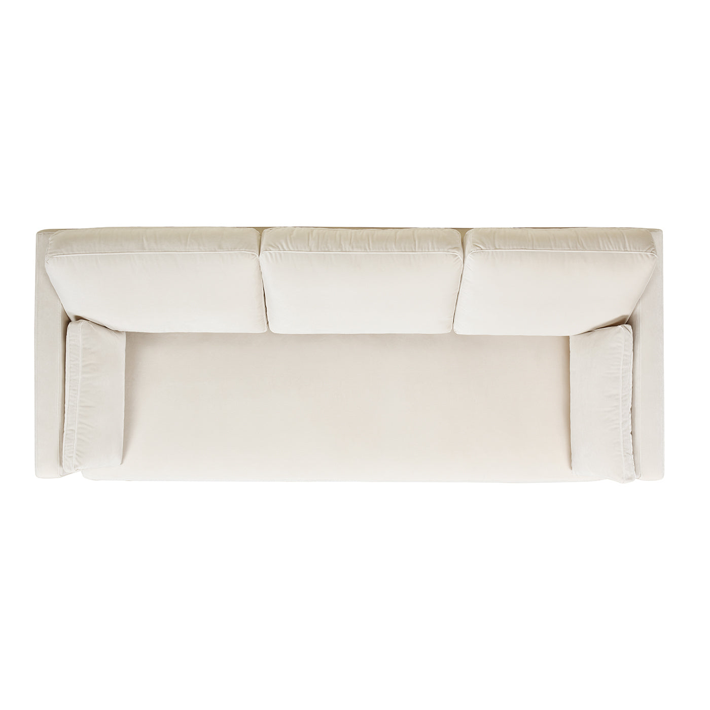 Knox 84" Modern Farmhouse Sofa, French beige Performance Velvet