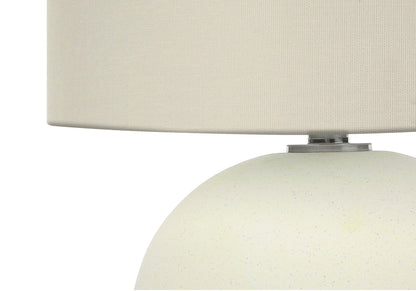 Lighting, 18"h, Table Lamp, Ivory / Cream Shade, Cream Ceramic, Contemporary