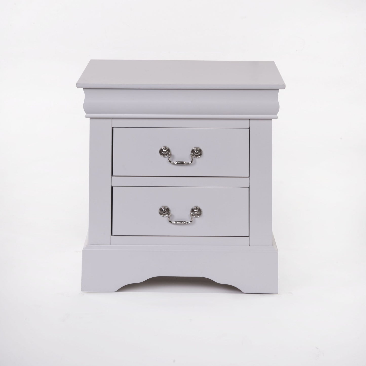 Louis Philippe III White Finish Nightstand